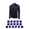 Surridge Dual 1/4 Zip Performance Top - Navy