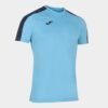 Joma Academy III Football Shirt - Short Sleeve - Fluo Turquoise/Dark Navy