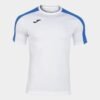 Joma Academy III Football Shirt - Short Sleeve - White/Royal