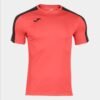 Joma Academy III Football Shirt - Short Sleeve - Dark Fluo Orange/Black