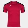 Joma Academy III Football Shirt - Short Sleeve - Red/Black