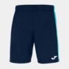 Joma Maxi Football Shorts - Dark Navy/Fluo Turquoise